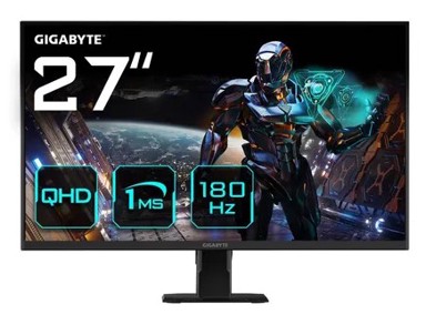 GIGABYTE Monitor GS27QA, 68,58 cm (27"), 180Hz, FreeSync, IPS - DP, 2x HDMI - GS27QA